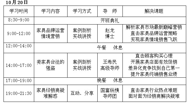 中國傢俱經(jīng)銷商“成長之道”北京訓練營正式啟動！